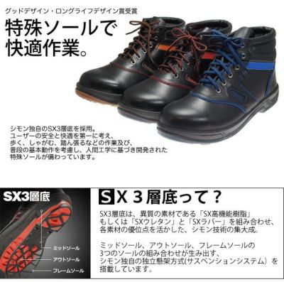 シモン 安全靴  SL22-R SL22-B SL22-BL