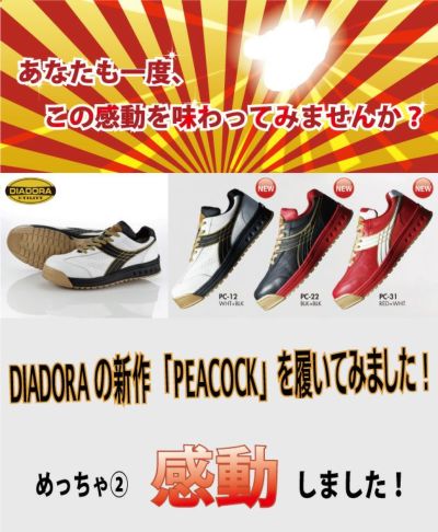 DIADORA ディアドラ 安全靴  PEACOCK / PC-12 PC-22 PC-31