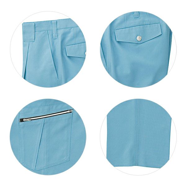 クロダルマ 作業着 春夏作業服 カーゴパンツ ワンタック  35582