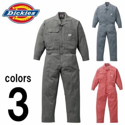 Dickies ディッキーズ 作業着 通年作業服 年間物ヒッコリーつなぎ服 801