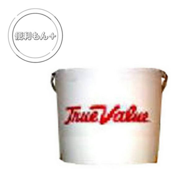 TRUEVALUE 作業用品 TRUEVALUE PE ペール缶 7.5L ホワイト V072257