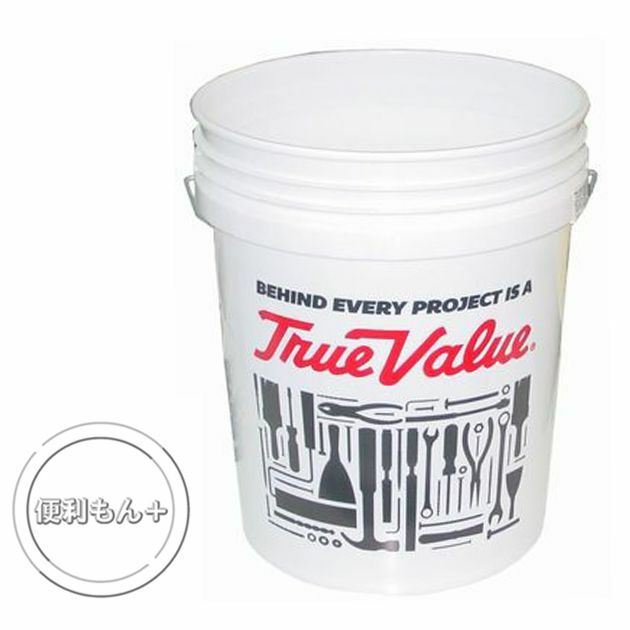 LEAKTITE 作業用品 TRUEVALUE PE ペール缶 18L ホワイト V389992