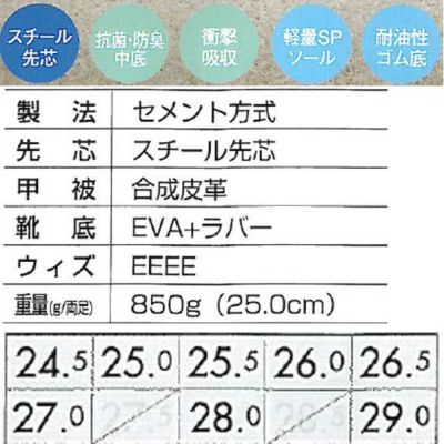 XEBEC ジーベック 安全靴 セフティシューズ 85202