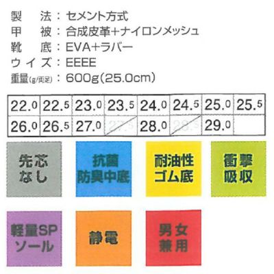 XEBEC ジーベック 作業靴 静電スポーツシューズ 85803