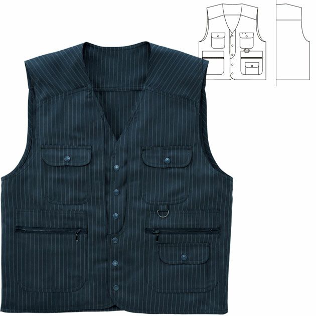 SOWA 桑和 作業着 通年作業服 ベスト 64016