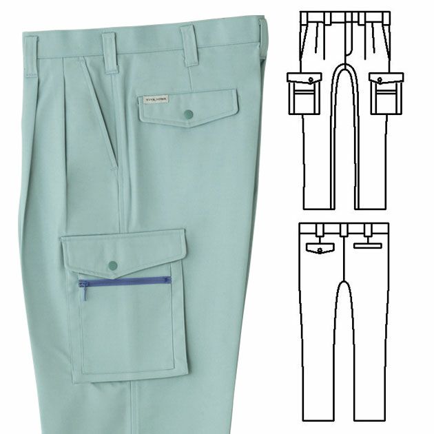 SOWA 桑和 作業着 秋冬作業服 カーゴパンツ 5518