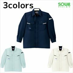 SOWA 桑和 作業着 秋冬作業服 長袖シャツ 945