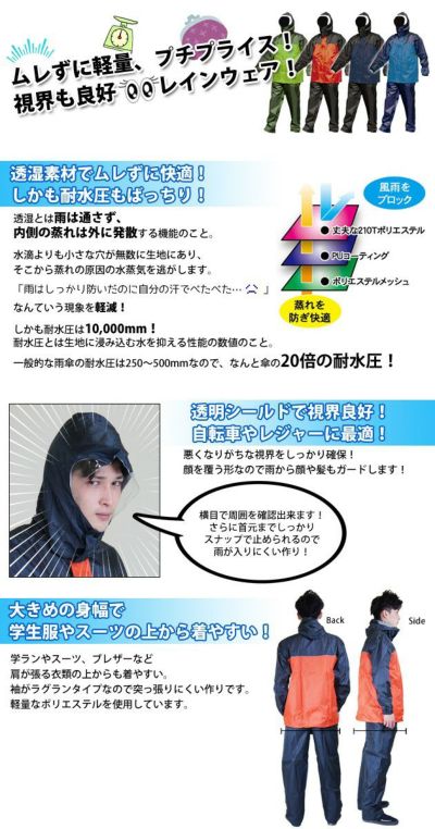 富士手袋工業 レインスーツ brelis ブレリス  347-10