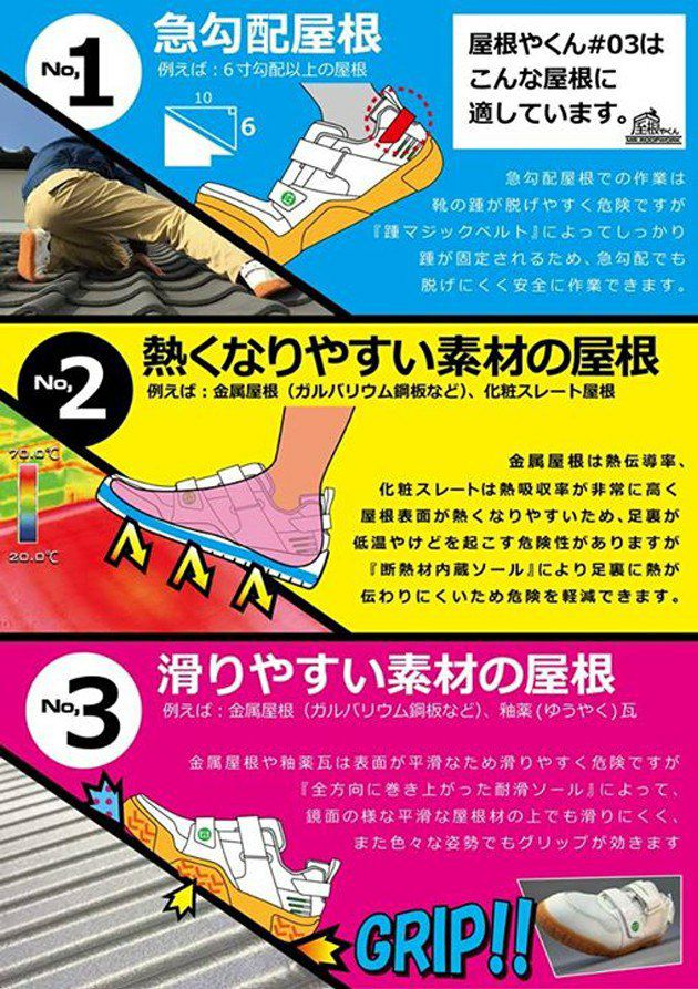 丸五 作業靴 屋根やくん #03