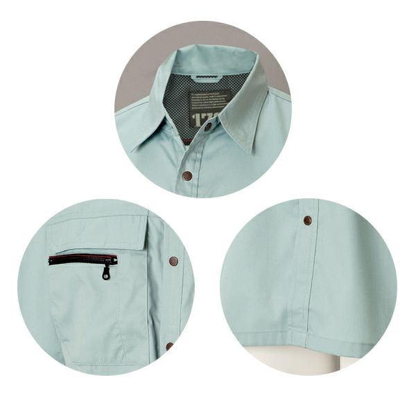 5L TSDESIGN 藤和 作業着 春夏作業服 半袖シャツ 1755