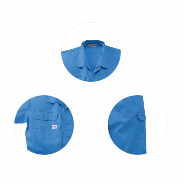 4L AUTO-BI 山田辰 作業着 春夏作業服 半袖ツヅキ服 2301