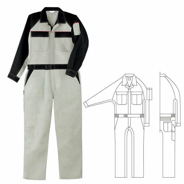 4L SOWA 桑和 作業着 作業服 続服 9500