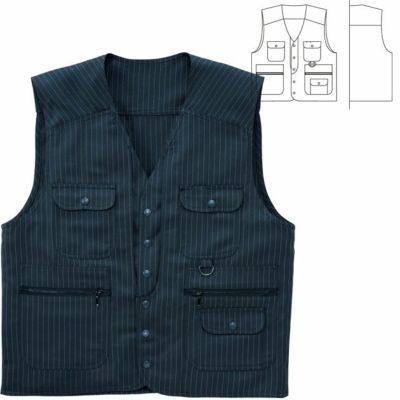 4L SOWA 桑和 作業着 通年作業服 ベスト 64016