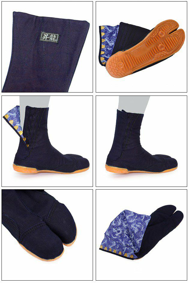 荘快堂 安全地下足袋 藍染たび 昇竜 小馳7枚 MW-307P