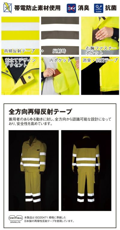 4L～5L 自重堂 作業着 高視認安全服 高視認ブルゾン 82700