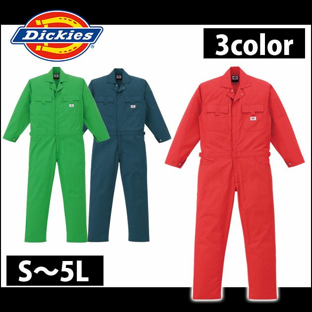 3L～5L Dickies ディッキーズ 作業着 通年作業服 年間物ストライプツヅキ服 21-1601