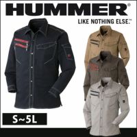 HUMMER ハマー 作業着 秋冬作業服 601-6 ストレッチ長袖シャツ