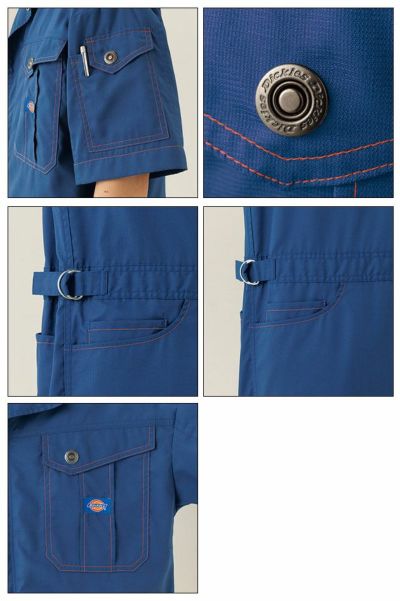 3L Dickies ディッキーズ 作業着 春夏作業服 半袖ツヅキ服 21-1411