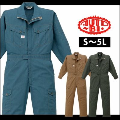 S～LL AUTO-BI 山田辰 作業着 春夏作業服 長袖ツヅキ服 1-6310