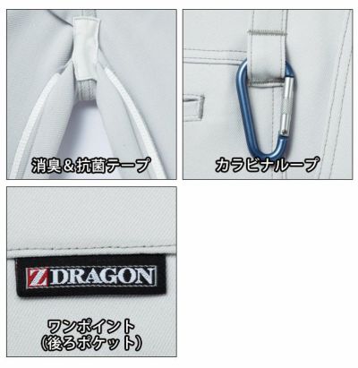 73～106 自重堂 作業着 春夏作業服 Z-DRAGON 製品制電ノータックカーゴパンツ 75302