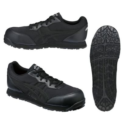 asics 安全靴 ウィンジョブ CP201 ブラック　美品！！ アシックス ウィンジョブ CP201 ブラック×ブラック 26.5cm