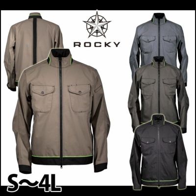 Rocky ロッキー 作業着 通年作業服 メンズバックプリーツブルゾン RJ0602