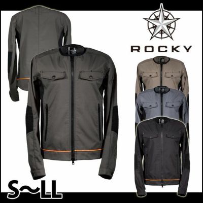 Rocky ロッキー 作業着 通年作業服 レディースノーカラーブルゾン RJ0302