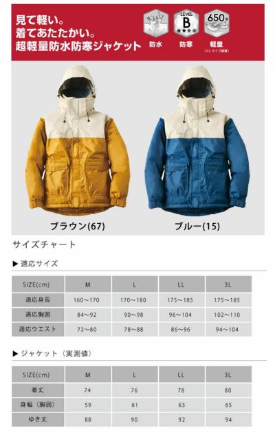 LOGOS ロゴス レインウェア 軽量防水防寒ジャケット エリック 30509