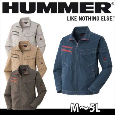 HUMMER ハマー 作業着 春夏作業服 ストレッチブルゾン（旧品番633-4） 1603-4