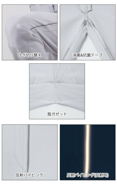 70～106 自重堂 作業着 秋冬作業服 製品制電ストレッチノータックパンツ 83101