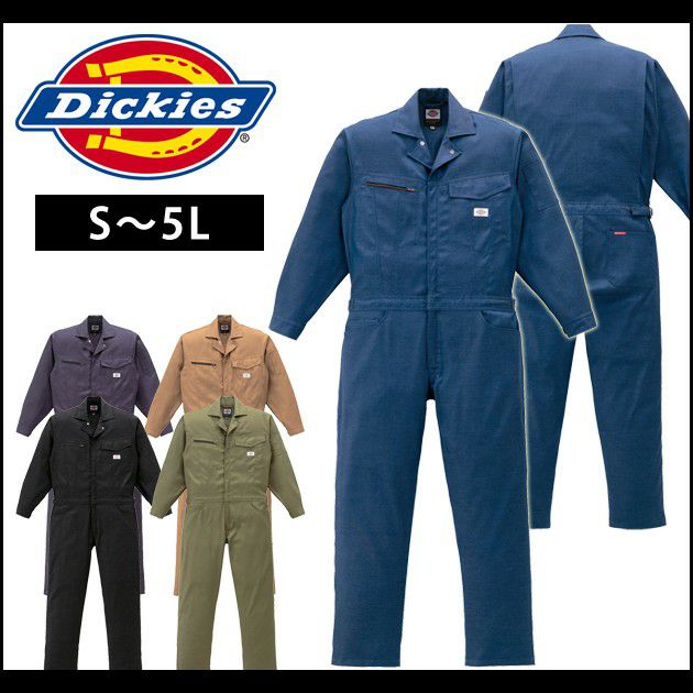 S～LL Dickies ディッキーズ 作業着 通年作業服 年間物つなぎ服 21-1801