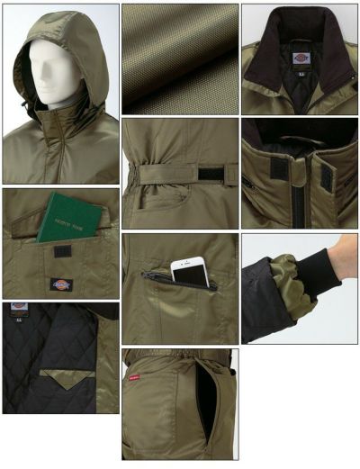 S～LL Dickies ディッキーズ 作業着 秋冬作業服 防寒つなぎ服 26-1891