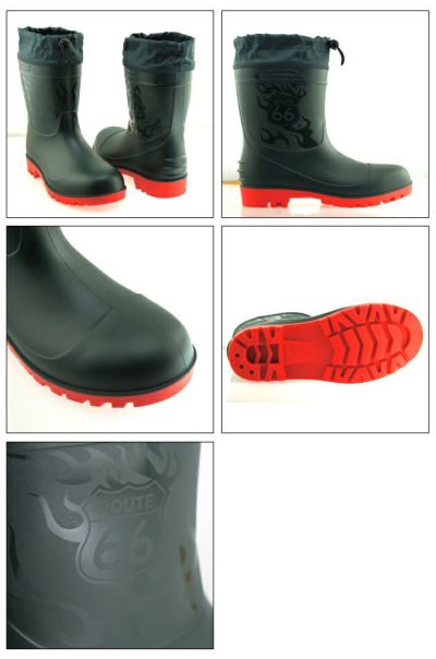 富士手袋工業 安全長靴 ROUTE66（ルート66）ショートPVC安全ブーツ 66-85
