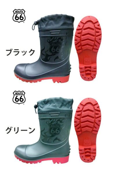 富士手袋工業 安全長靴 ROUTE66（ルート66）ショートPVC安全ブーツ 66-85