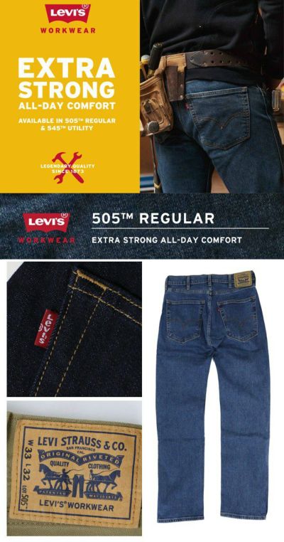 28～36 Levi's リーバイス 作業着 通年作業服 WORKWEAR レギュラー 505