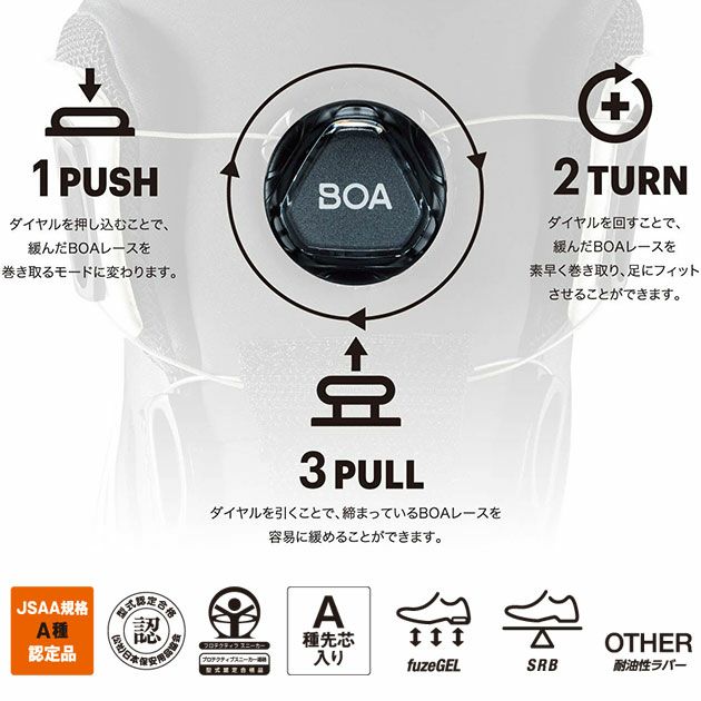 asics アシックス 安全靴 ウィンジョブCP209 Boa 1271A029