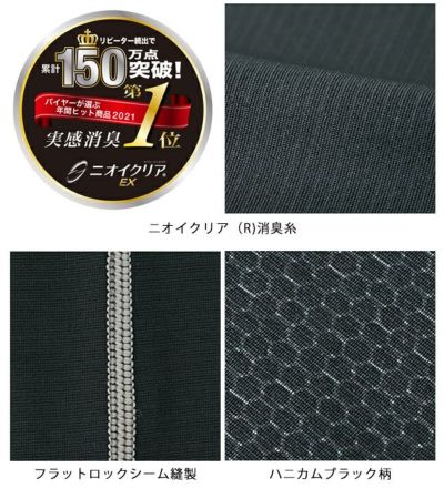 CO-COS コーコス グラディエーター 秋冬インナー ニオイクリア消臭パワーサポートヘルメットインナー G-235