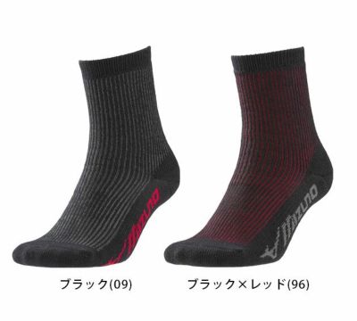 ミズノ 靴下 ブレスサーモコーデュラソックス（クルー丈） F2JX8581