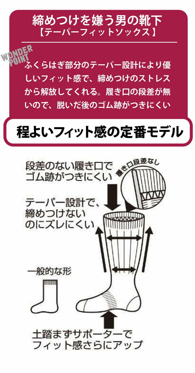 ユニワールド 靴下 締めつけを嫌う男の靴下 指付4足組 WS-902 WS-912 WS-9102 WS-972 WS-922 WS-9202