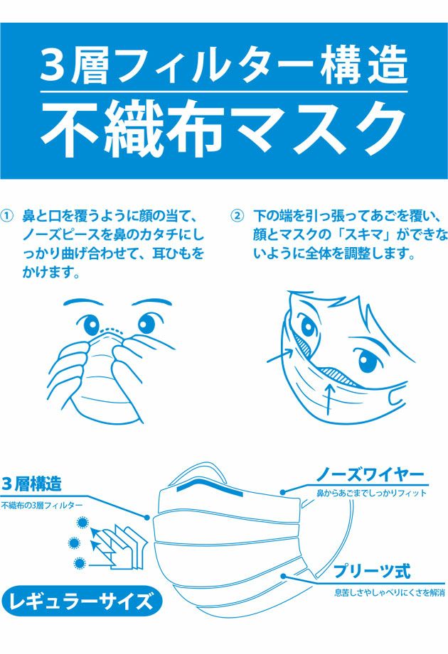 不織布マスク50枚入り