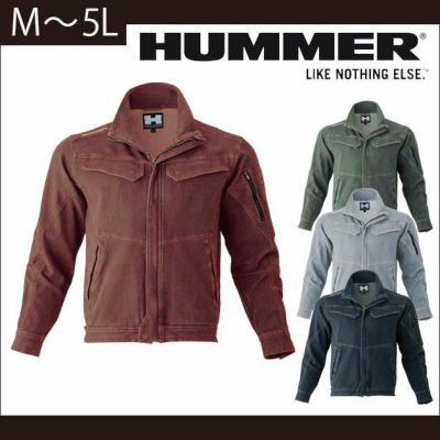 HUMMER ハマー 作業着 春夏作業服 Wストレッチブルゾン 363-4