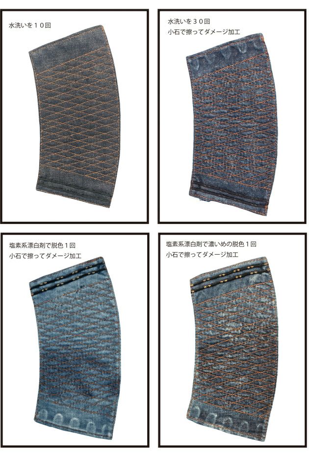 きねや 手甲 デニム手甲5枚コハゼ 匠