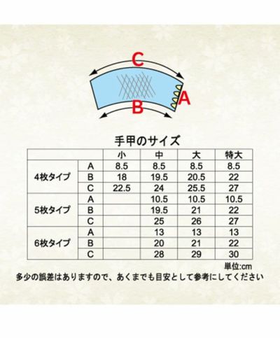 富士強力 手甲・脚絆 強力藍染手甲 5枚