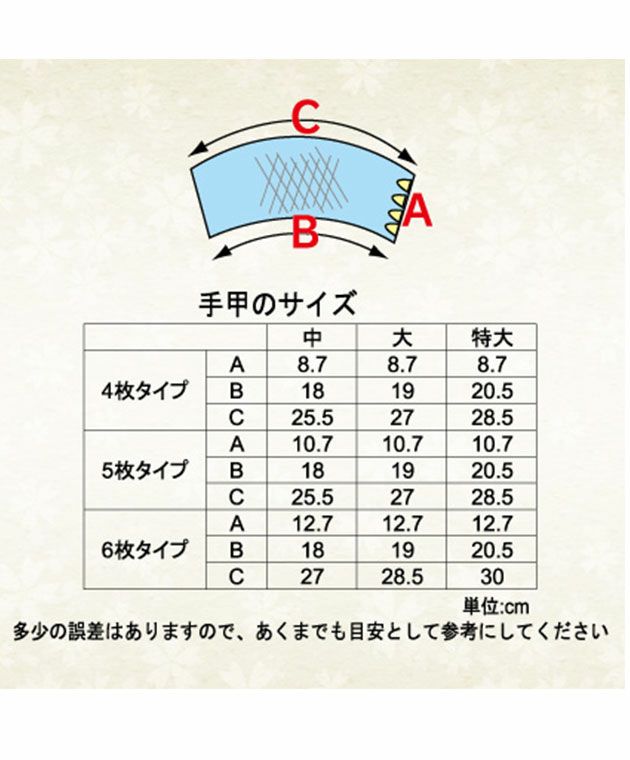 きねや足袋 手甲・脚絆 きねや青縞手甲 5枚