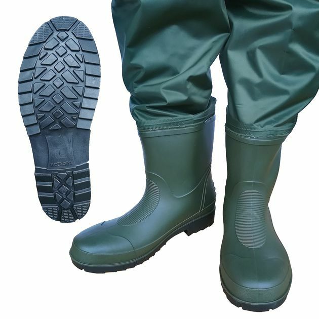 富士手袋工業|安全長靴|鉄芯鉄板入りナイロン胴付水中長靴 2074 |｜ワークストリート