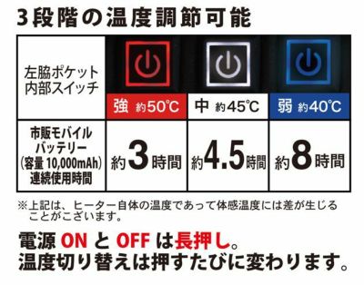 CO-COS コーコス 作業着 電熱ウェア 電熱ベスト グラディエーター ボルトヒートベスト（Vネック） G-8019