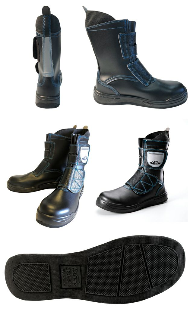 ノサックス 安全靴 舗装靴 HSKマジック JISモデル道路舗装用 HSKマジックJ1 メンズ 黒 26cm(26cm) - 8