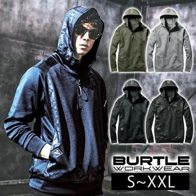 BURTLE バートル 作業着 秋冬作業服 ハーフジップフーディ（ユニセックス） 4067