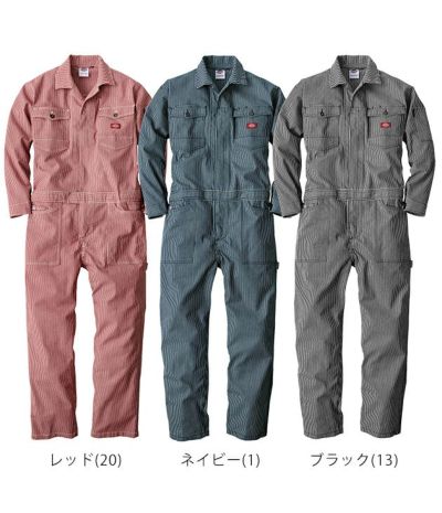 Dickies ディッキーズ 作業着 つなぎ服 ストレッチヒッコリーツナギ D-716