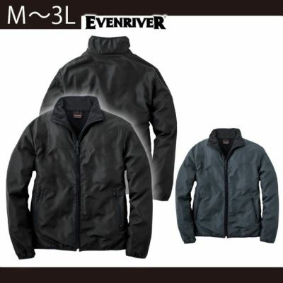 EVENRIVER イーブンリバー 作業着 秋冬作業服 フルジップマイクロジャケット R007